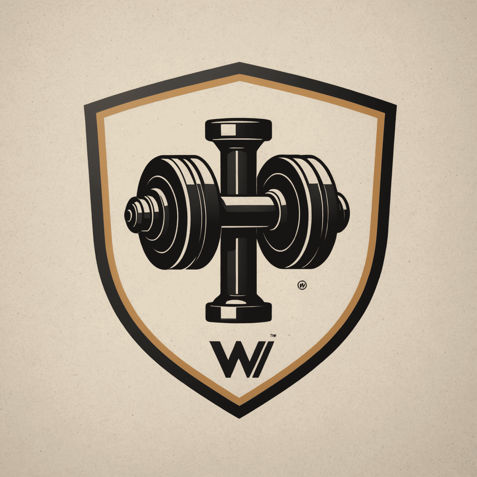 waspeorly Logo - Ein stilisiertes 'W' mit einer Hantel